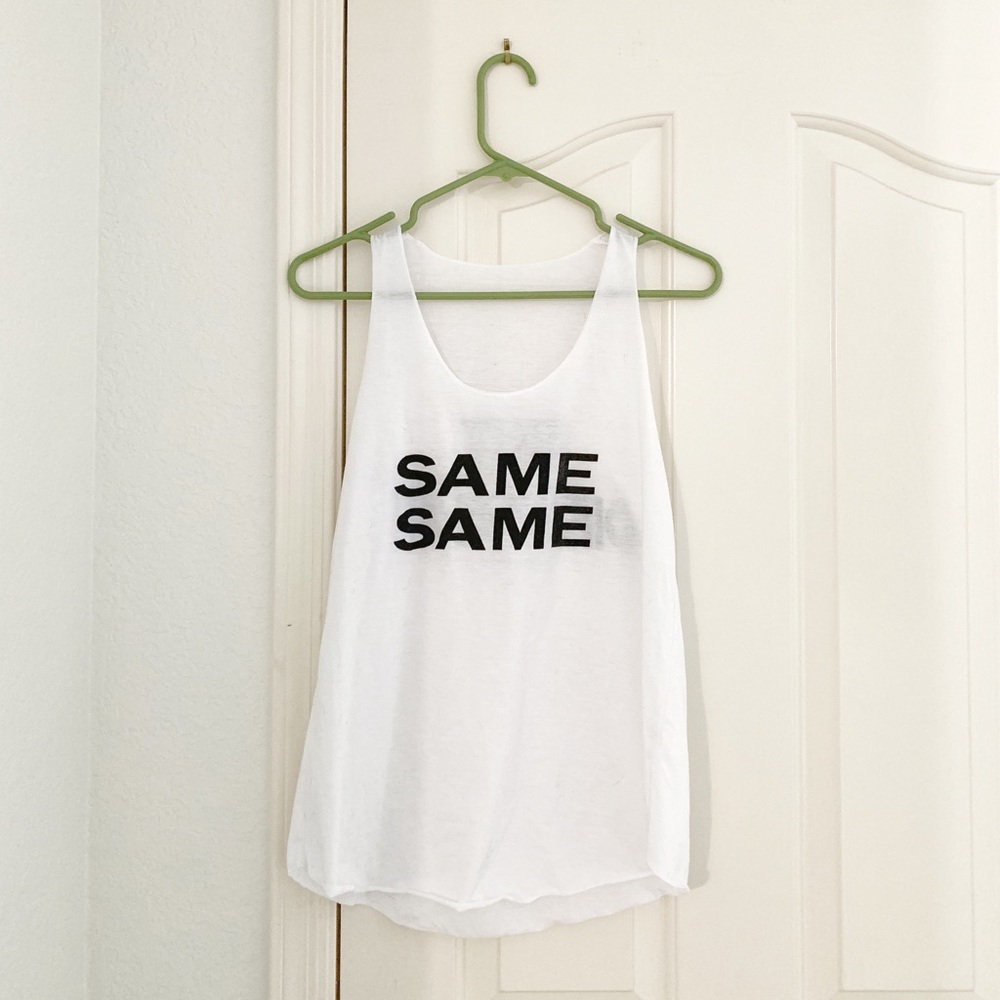 NWOT White Same Same Tank Top